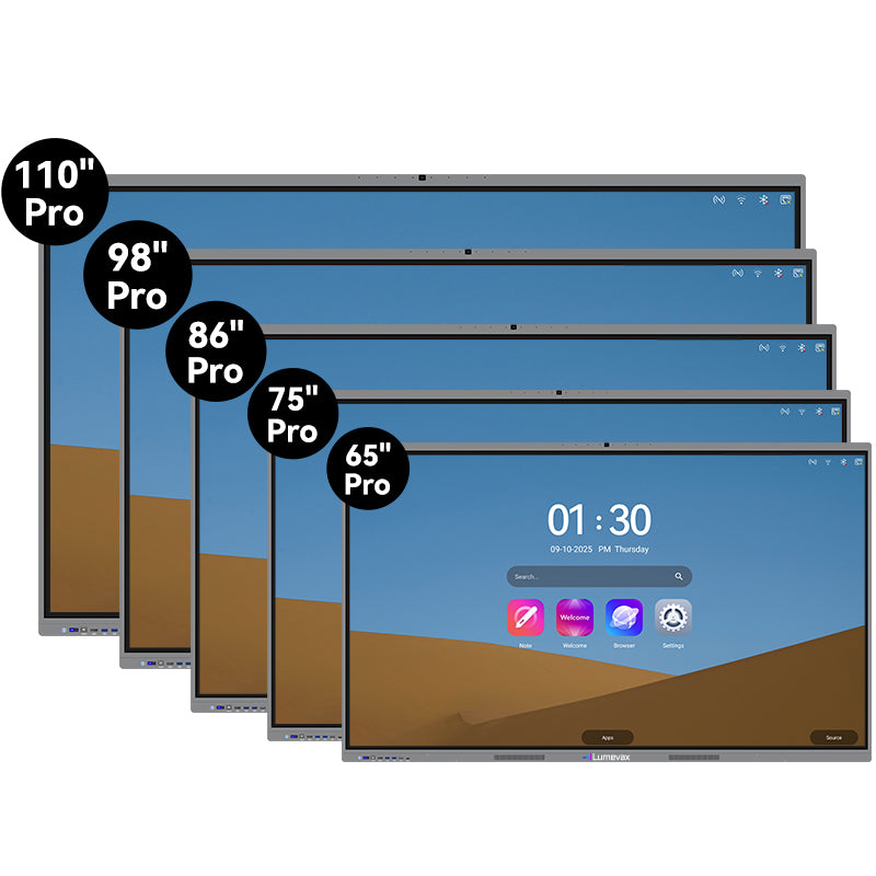 Lumevax Interactive Flat Panel - Pro Version (65"/75"/86"/98"/110")